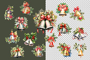Watercolor Christmas Bells, a Seasonal Illustration by Vasmila (Thumbnail 5 of 7)