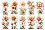 Whimsical Spring Daffodil Clipart, a Seasonal Illustration by HueNestify (Thumbnail 3 of 3)