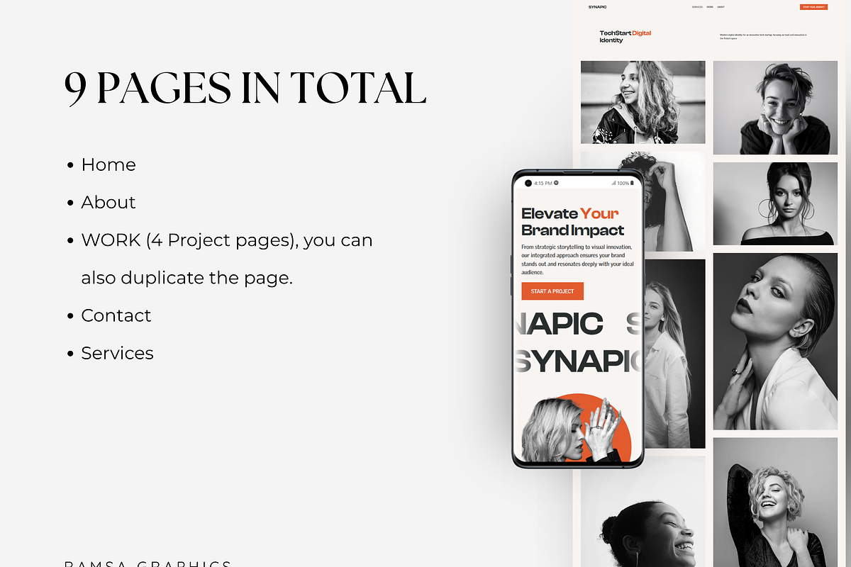 Squarespace 7.1 Website Template preview 4