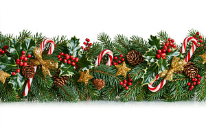 Festive Christmas garland
