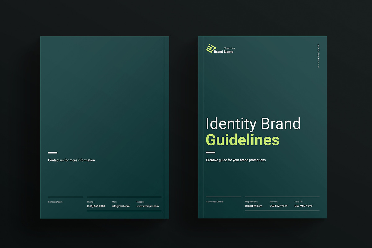 Digital Brand Guidelines Template, a Brochure Template by E-Type (Photo 7 of 7)