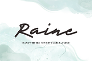 Rainee, a Script Font by Forberas Club (Thumbnail 1 of 7)