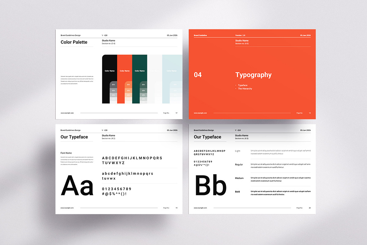 Brand Identity Guidelines Template, a Brochure Template by ArtisanaAura (Photo 8 of 14)