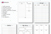 Planner kit vol.2 - 4 languages!, a Stationery Template by Lina_Lisichka (Thumbnail 2 of 6)