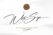 White Sign - Handwriting, a Handwritten Font by ErgibiStudio (Thumbnail 1 of 8)