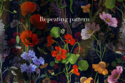 Wildflowers Seamless Pattern, a Pattern Graphic by Yana Dobrik (Thumbnail 2 of 11)