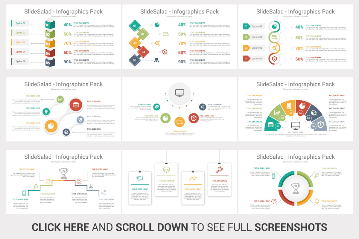 Best PowerPoint Infographics Pack, a Presentation Template by SlideSalad