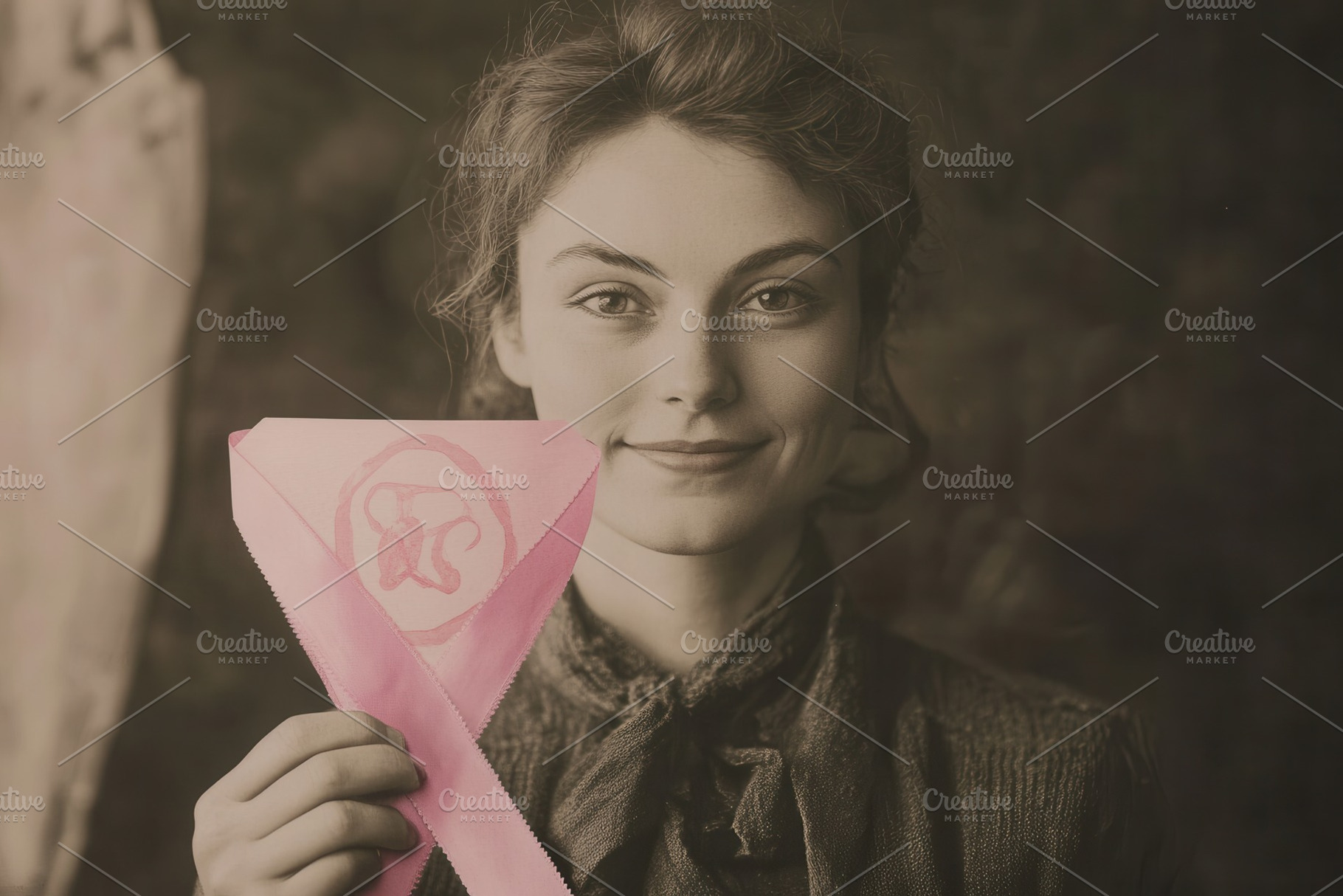 Pink ribbon stands for hope, a Photo by Pavel_design