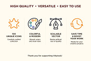 100 Food & Drink Icons, an Object Graphic by 44pixels (Thumbnail 9 of 9)