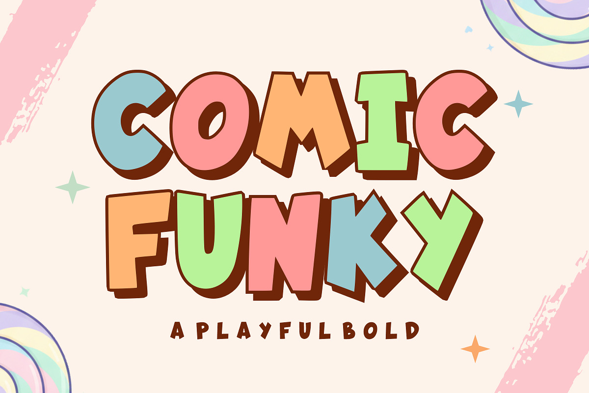 Comic Funky, a Font by Limited.studio (Photo 1 of 6)
