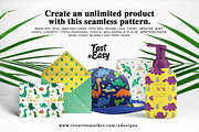 Dinosaur Seamless Pattern, Editable, a Pattern Graphic by NDesigns (Thumbnail 4 of 4)