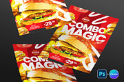 Fast Food Promo Flyer | Canva & PSD, a Flyer Template by Vintage Impressions (Thumbnail 2 of 6)