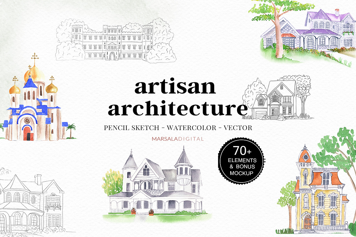 Watercolor Whole Shop Bundle, an Illustration by Kaya Fonts (Photo 7 of 19)