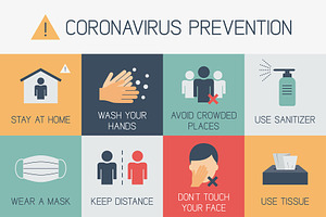 Covid-19 prevention infographic