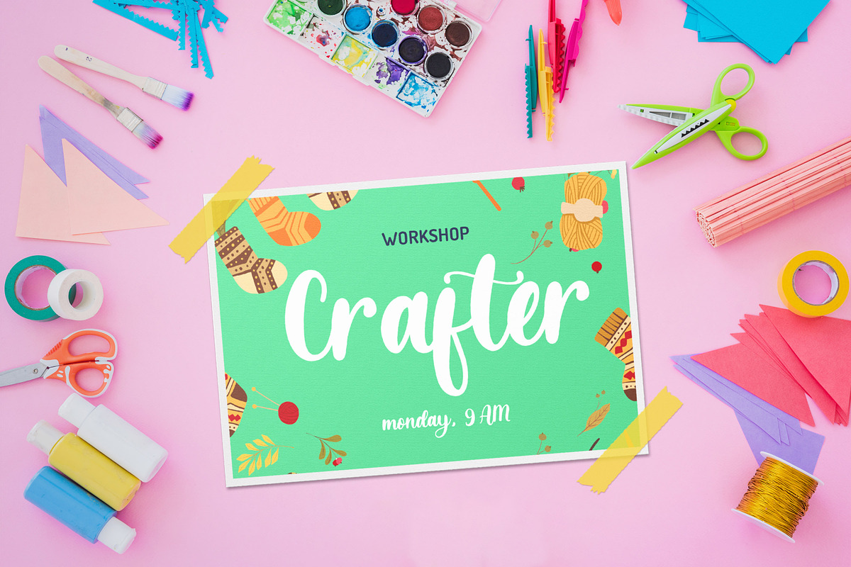 Bellachia - A Craft Font, a Font by Almarkhatype (Photo 3 of 10)