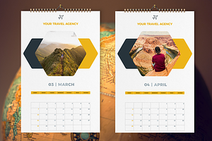 Travel Calendar 2021 Template