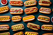 Hot Dogs 29 Patterns., a Food & Drink Photo by Handmadefont (Thumbnail 8 of 9)