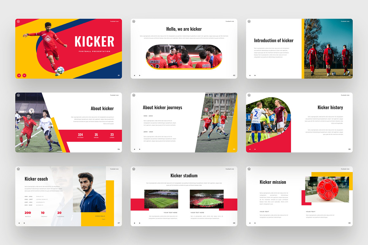 Kicker - Soccer & Footbal Keynote, a Presentation Template by BeadyLab (Photo 2 of 6)