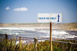 Edge of the World Sign, a Nature Photo by THP Creative