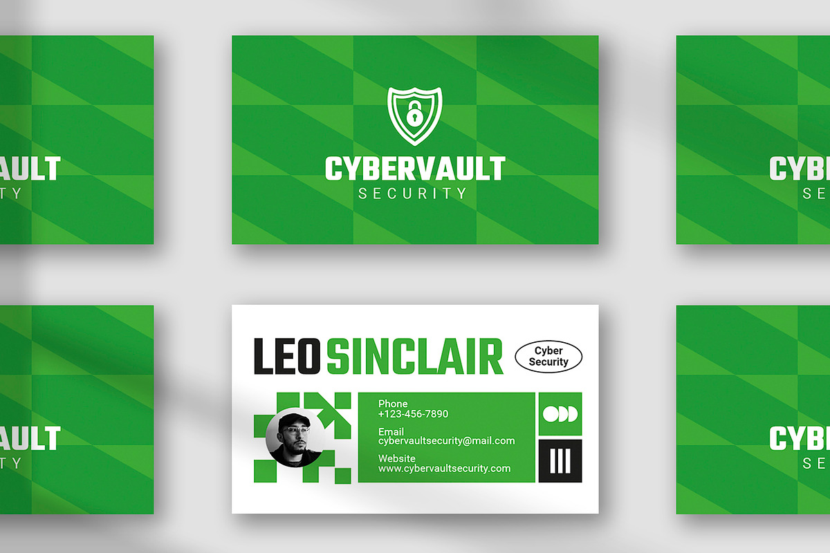 Cybervault Security - Business Card, a Business Card Template by Esensifiksi.studio (Photo 3 of 3)