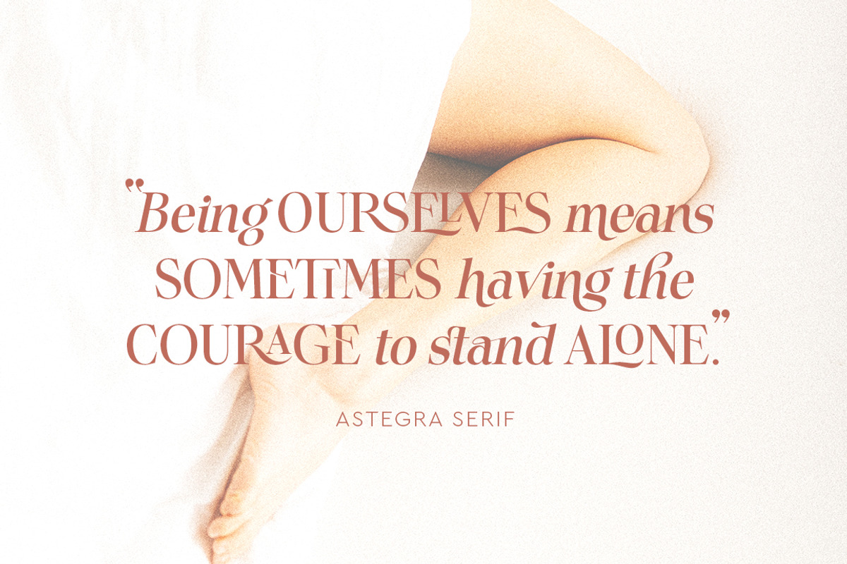 Astegra - Ligature Serif, a Serif Font by Mulkan Nazir (Photo 7 of 17)