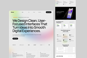 Demo - Digital Agency Landing Page, a Landing Page Template by Hammad Arif