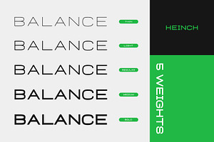 Heinch - Expanded Sans Family