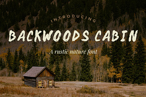 Backwoods Cabin Font