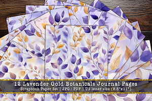 Lavender Gold Botanicals Scrapbooks