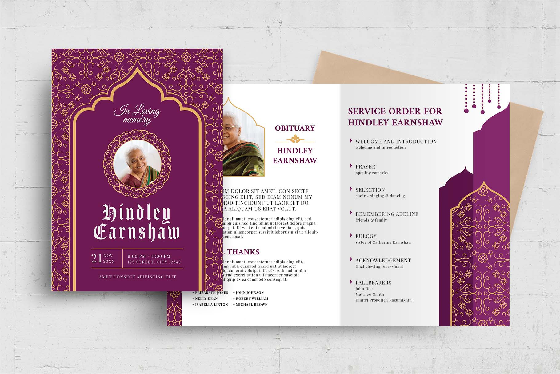 Hindu Funeral Template, a Flyer Template by BrandPacks