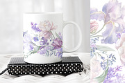Iris Bouquets, wedding png, a Decorative Illustration by WonderWonder (Thumbnail 4 of 10)
