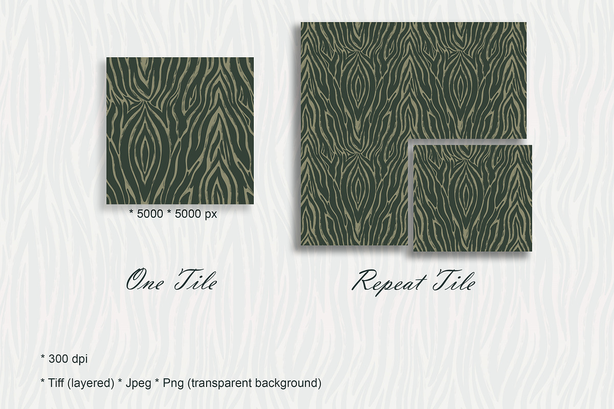 Wild Animal Print Set Modern Vintage, a Pattern Graphic by Oksana Dovhopol Art (Photo 9 of 19)