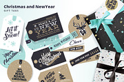 Christmas and New Year’s Gift Tags, an Object Illustration by PureSolution (Thumbnail 1 of 6)