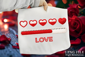 Valentine Love PNG, Valentine PNG, an Illustration by Canvas Craft