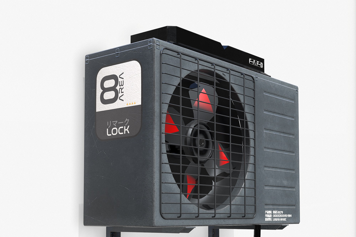 Sci-fi Air conditiong PBR, an Object 3D Model by Daniel Mikulik (Photo 2 of 20)