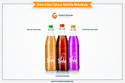 One Liter Glass Bottle Mockup, a Product Mockup by Plus Media (Thumbnail 6 of 7)