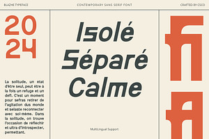 Blazhe Contemporary Font