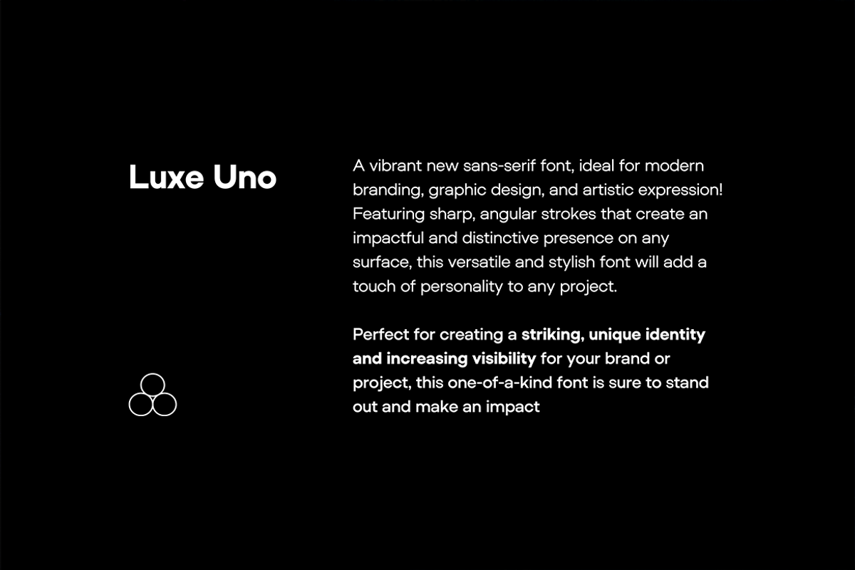 LUXE UNO - Modern Font Family, a Sans Serif Font by Designova® (Photo 2 of 14)