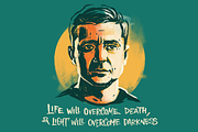 Life Will Overcome Death [4 colours], an Illustration by tubik shop (Thumbnail 4 of 4)
