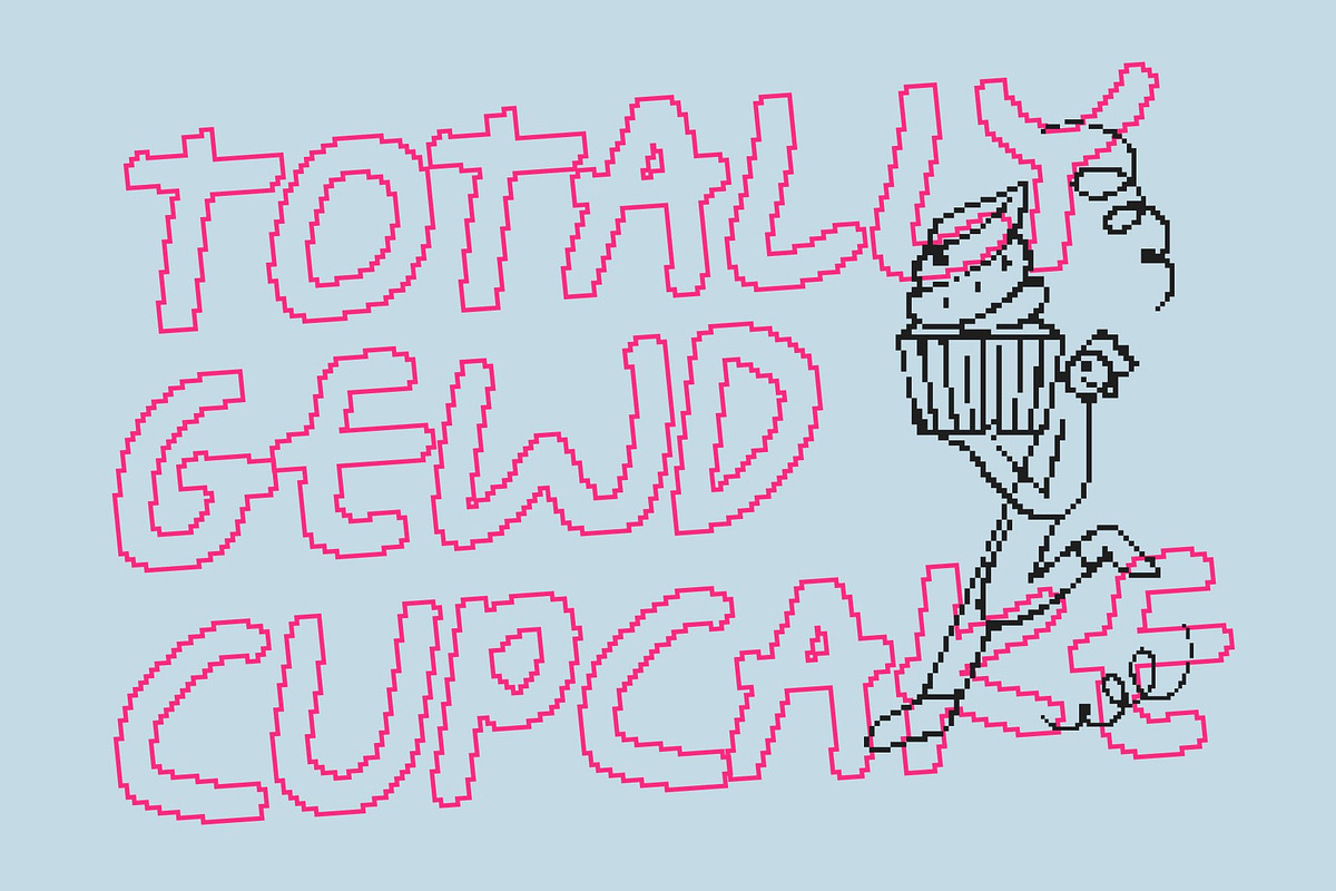 CS Easton Pixel, a Handwritten Font by Craft Supply Co. (Photo 6 of 8)