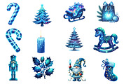 Blue christmas clipart, an Illustration by Designworld (Thumbnail 2 of 6)