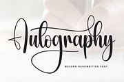 Autography | Script Font, a Handwritten Font by Scratchones (Thumbnail 1 of 9)