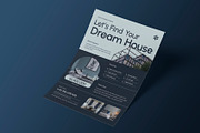 Blue Real Estate Flyer Template, a Flyer Template by Neermana (Thumbnail 2 of 4)