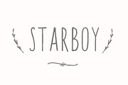 50%Off Starboy Handwritten typeface, a Sans Serif Font by LABFcreations (Thumbnail 2 of 6)