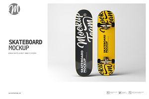 Skateboard Mockup Template
