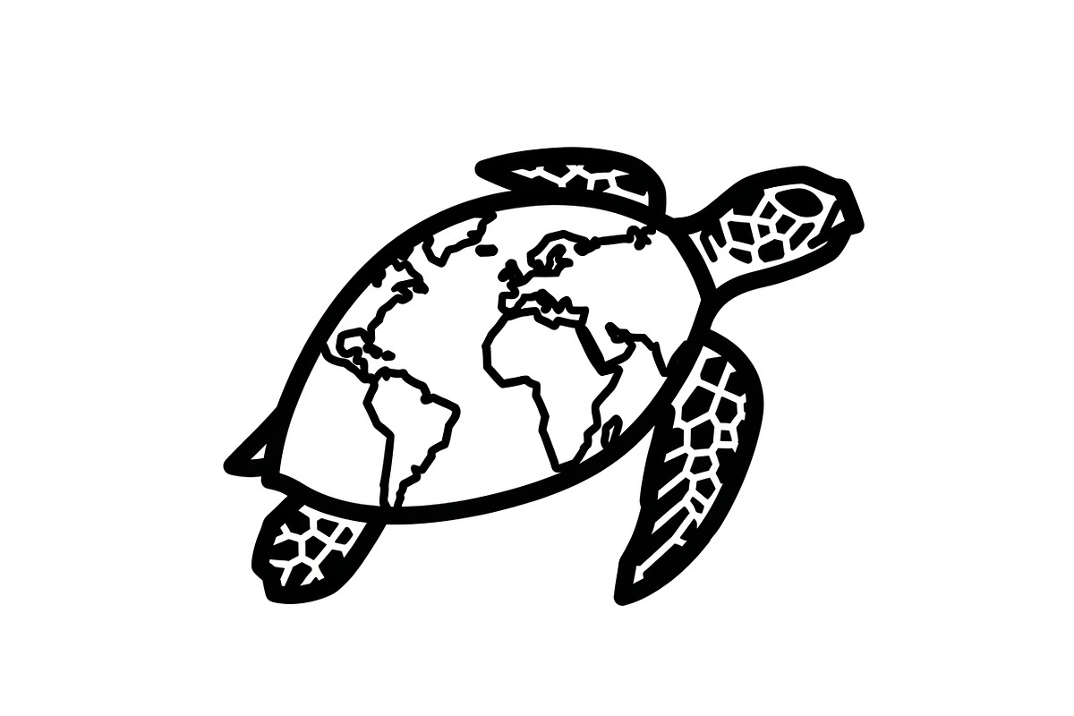 World Map Sea Turtle Bundle, an Illustration by Gaye Art (Photo 12 of 31)