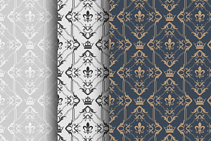 Damask Wallpaper Vector Art