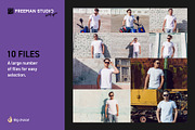 Men's T-Shirt Mock-Up Set, a Shirt Mockup by Freeman Studio (Thumbnail 2 of 14)