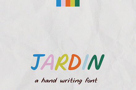 Jardin - A Hand Writing Font