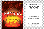 Halloween Event Flyer Template, a Flyer Template by regalDRAW (Thumbnail 2 of 3)